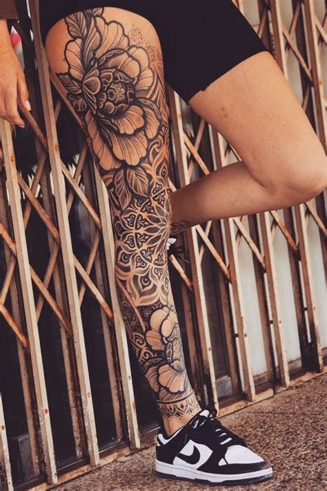 thigh tattoos for females|full leg tattoos for females.